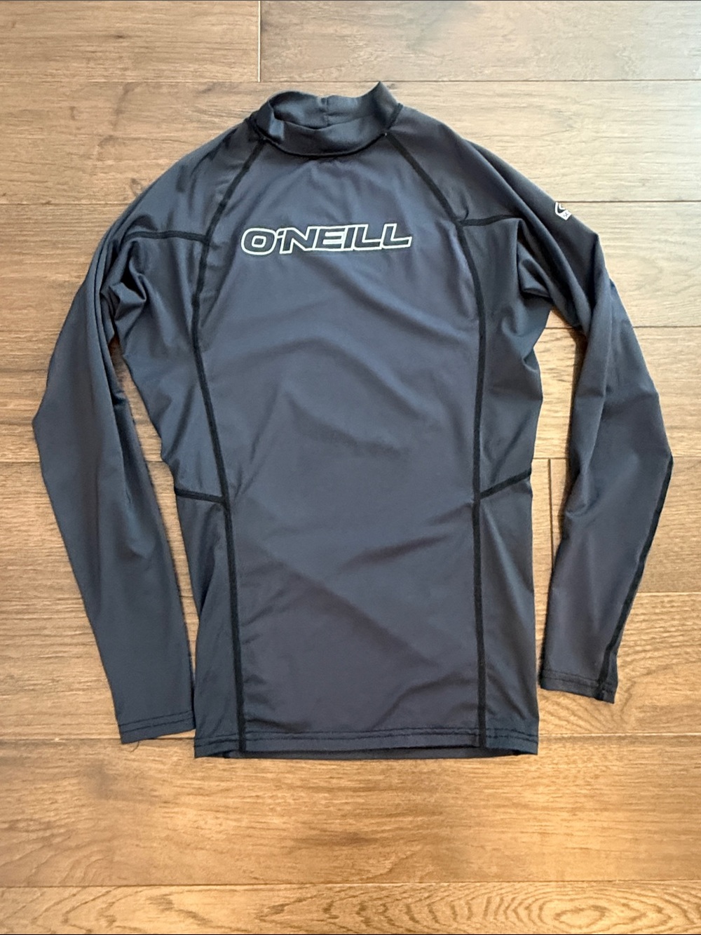 O'Neill Men's Men's Basic Skins Long Sleeve Crew Rashguard Black Small - C58-024
